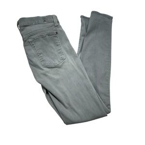 7 For All Mankind The Skinny Jeans Size 27 Chrysler Grey Slimming